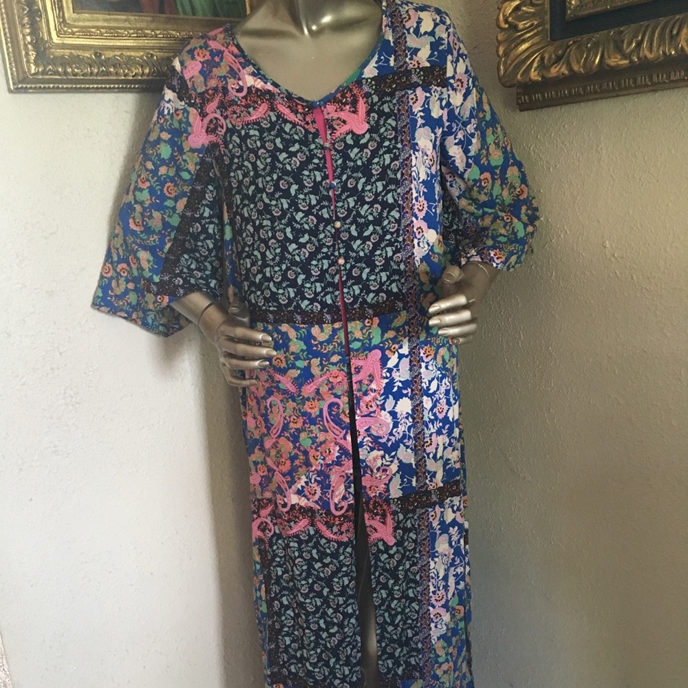 Floral printed kaftan